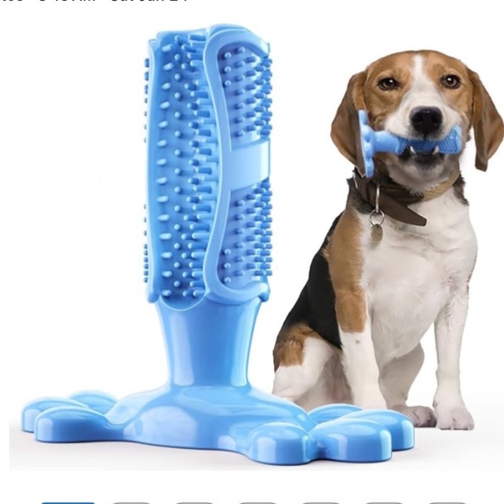 🩵 Blue Rubber Pet Delay Chew Toy